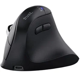 Trust Vyran 26107 Ratón Vertical Inalámbrico Ergonómico Recargable 3200 DPI Bluetooth Hyperscroll